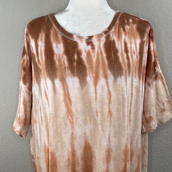 Z Supply Delta Sahara Tie Dye Mini T-Shirt Dress Short Sleeve Medium NWT - Picture 4 of 15